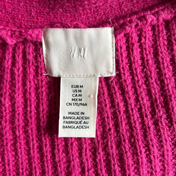 H&M Women's Cotton Blend Cardigan Sweater - Medium Large - Picture 5 of 9